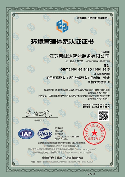 ISO14001環境管理體系認證